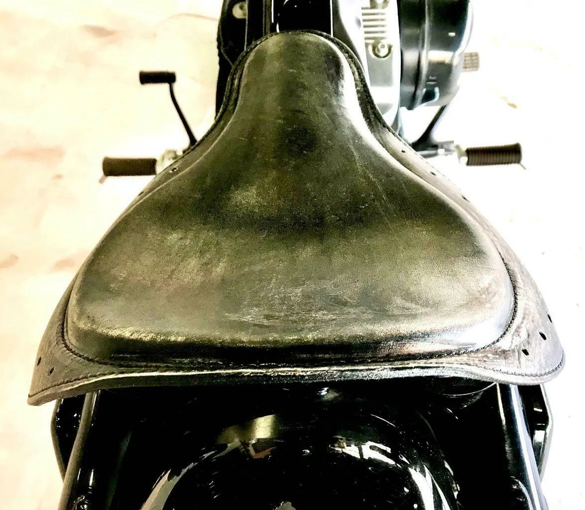 10x13 Black Di Board Track Racer Spring Seat Chopper Bobber Harley Sportster MRC