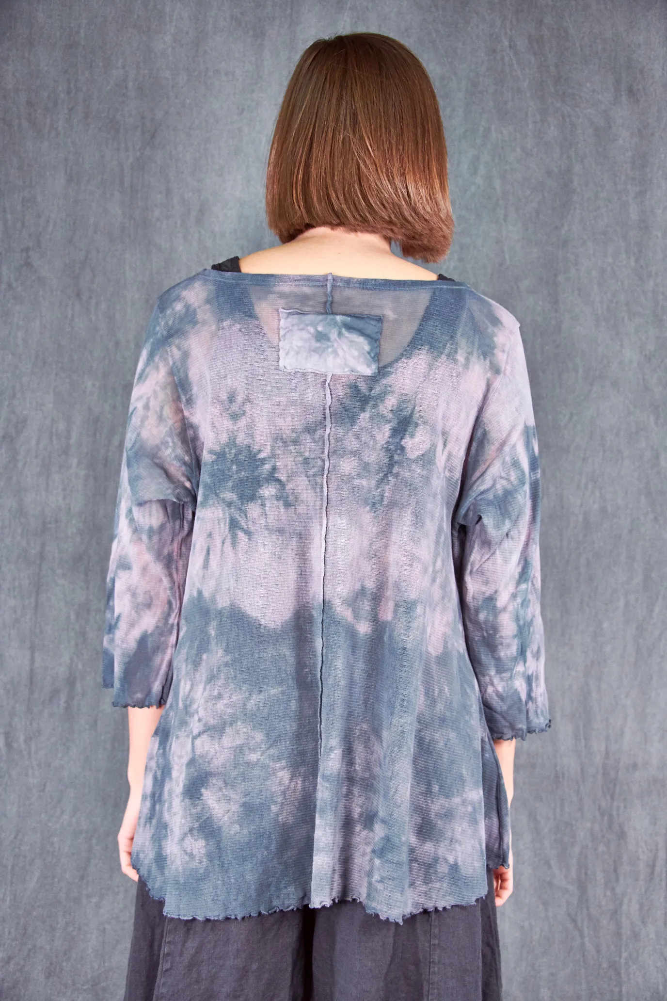 1145HD Hand-dyed Mesh Cafe Tee River/Rose Quartz-U
