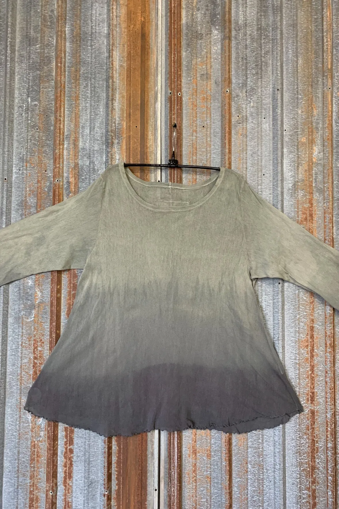1145HD Hand-dyed Mesh Cafe Tee Sage Twilight Ombre-U