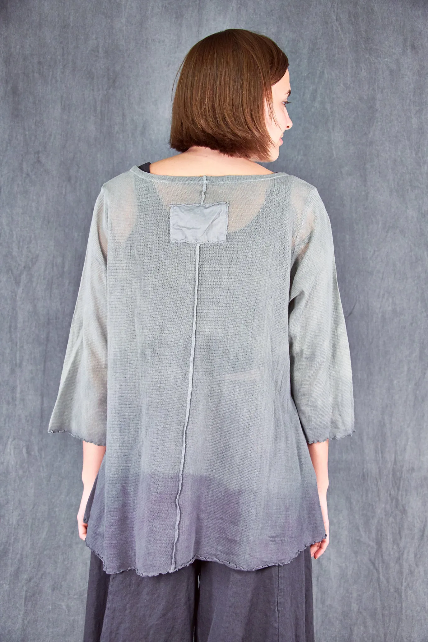 1145HD Hand-dyed Mesh Cafe Tee Sage Twilight Ombre-U