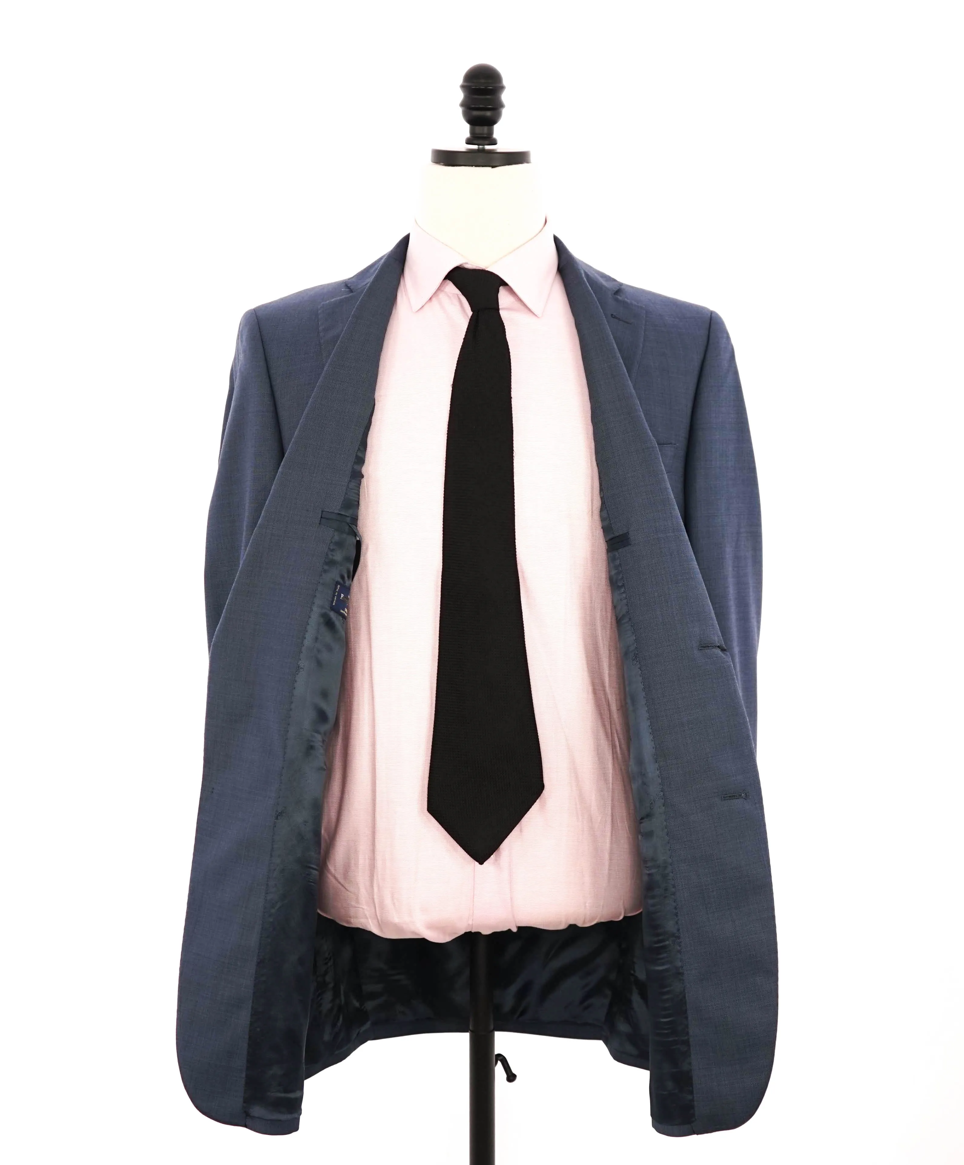 $1,295 ERMENEGILDO ZEGNA - By SAKS FIFTH AVENUE "SLIM" Pastel Blue Suit - 40L 32W