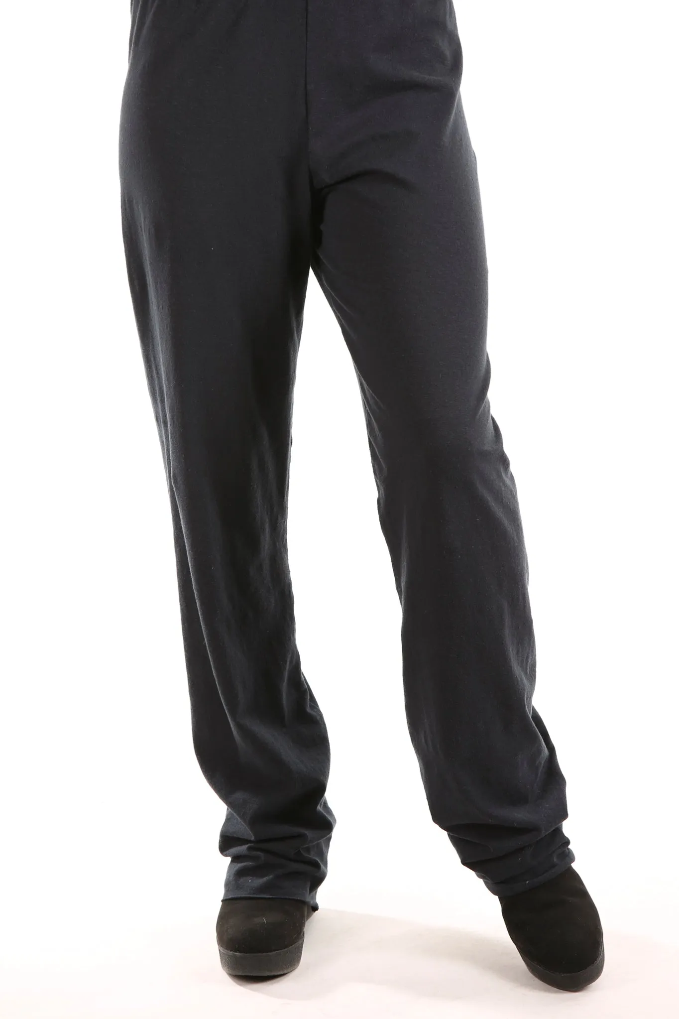 3176   Cotton/Hemp Slim Pant -Black- Unprinted