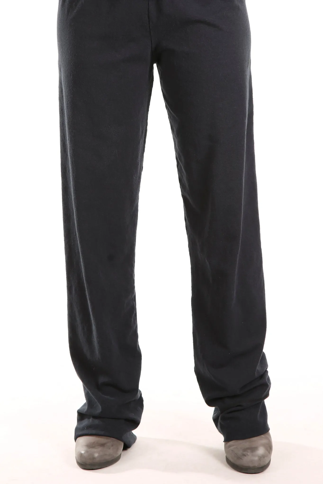 3176   Cotton/Hemp Slim Pant -Black- Unprinted
