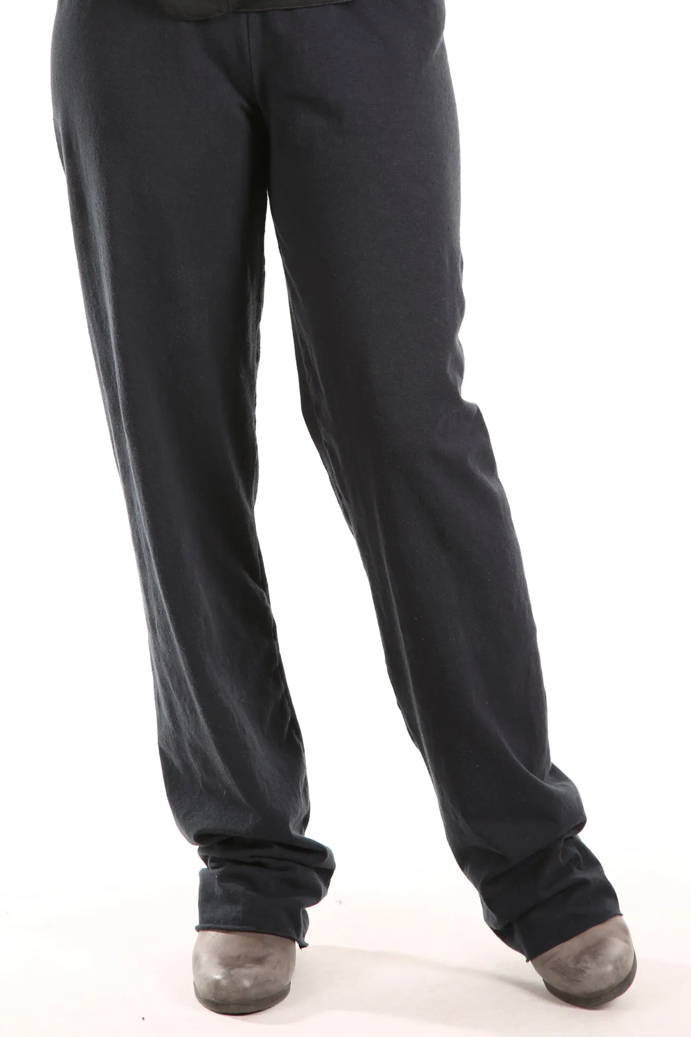 3176   Cotton/Hemp Slim Pant -Black- Unprinted