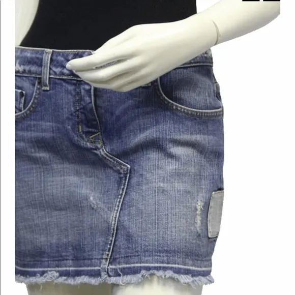 7 for all mankind &amp; Bebe Bundle of 2 Denim Skirts