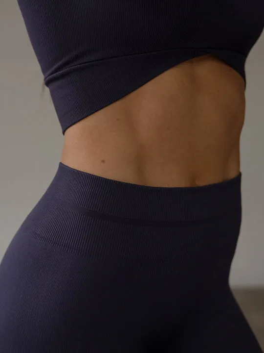 ABS SEAMLESS CROP TOP - DARK BERRY