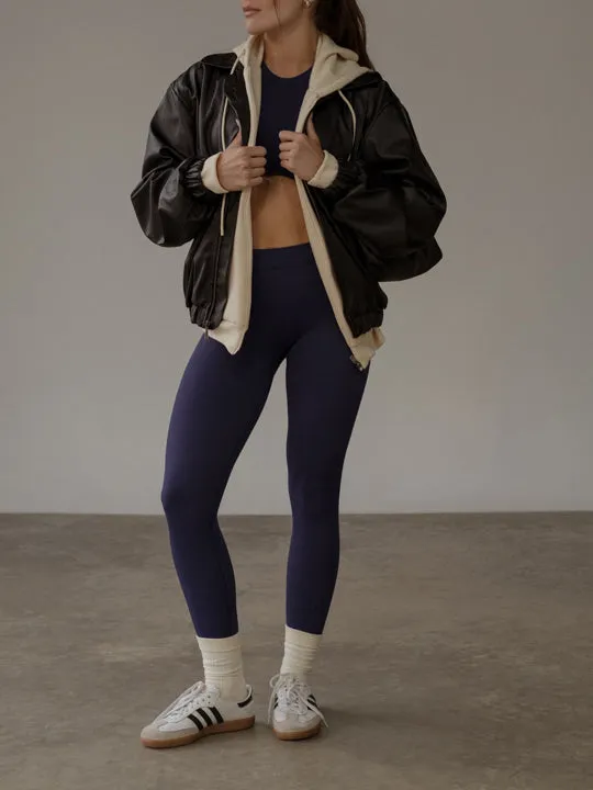 ABS SEAMLESS CROP TOP - DARK BERRY