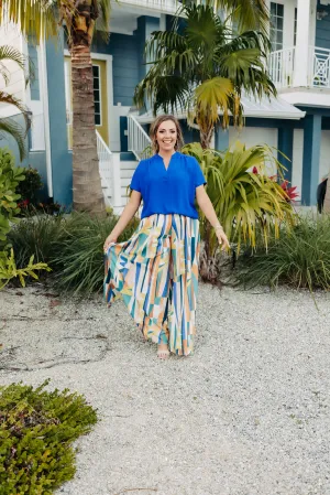 Abstract Print Palazzo Pants