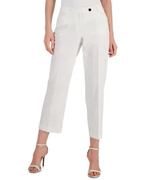 Anne Klein Womens Slim-Leg Pants 10839909 Bright White 10