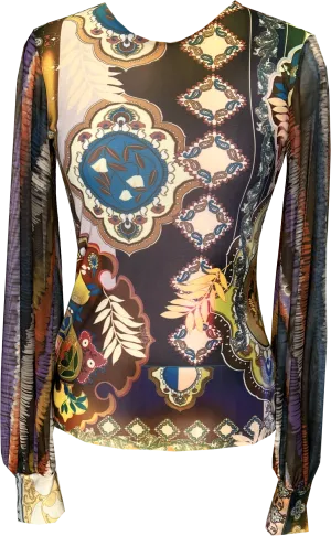 Antique Paisley Crew Top