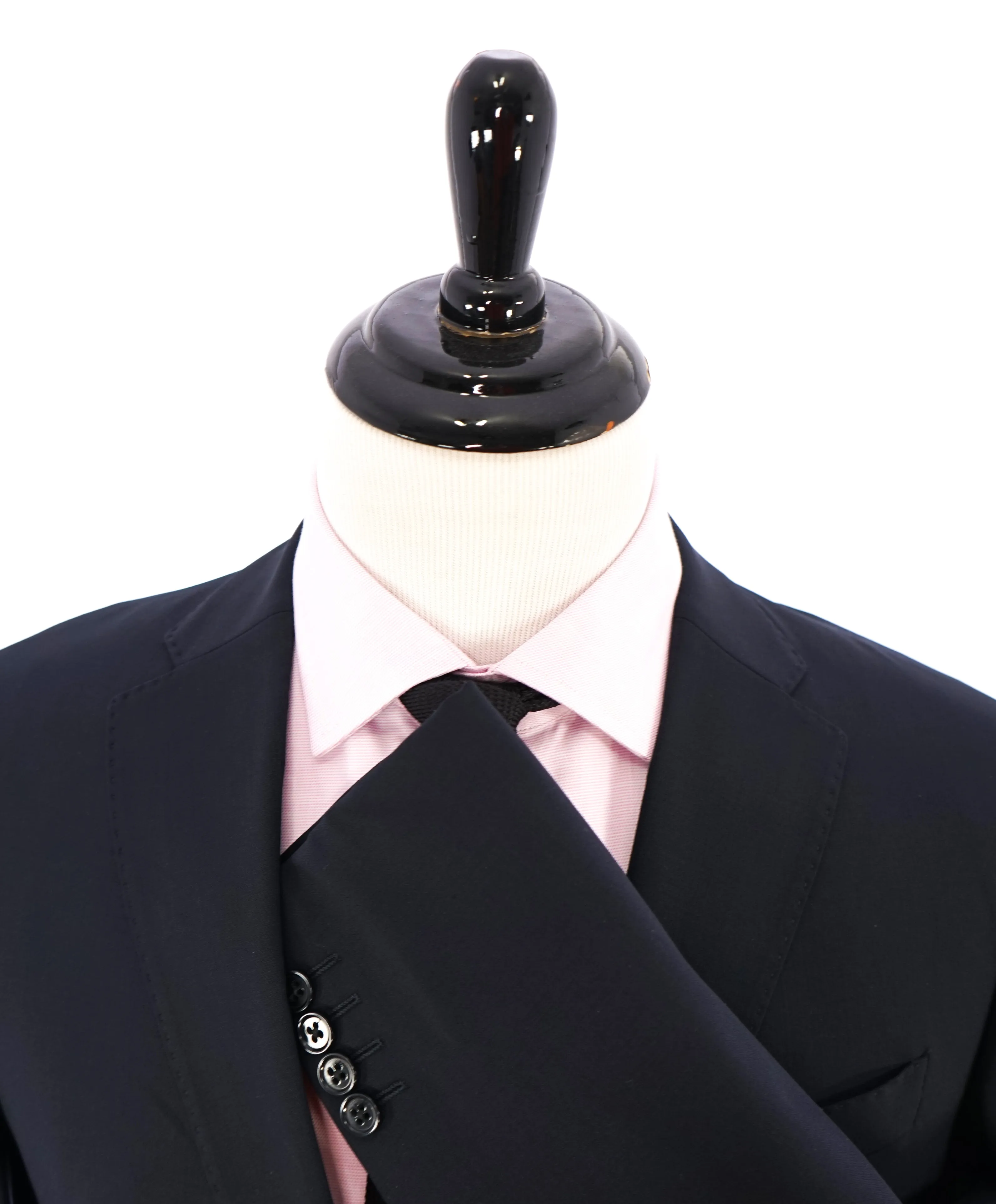 ARMANI COLLEZIONI - Navy 2-Button Notch Lapel "M Line" Slim Suit - 40R