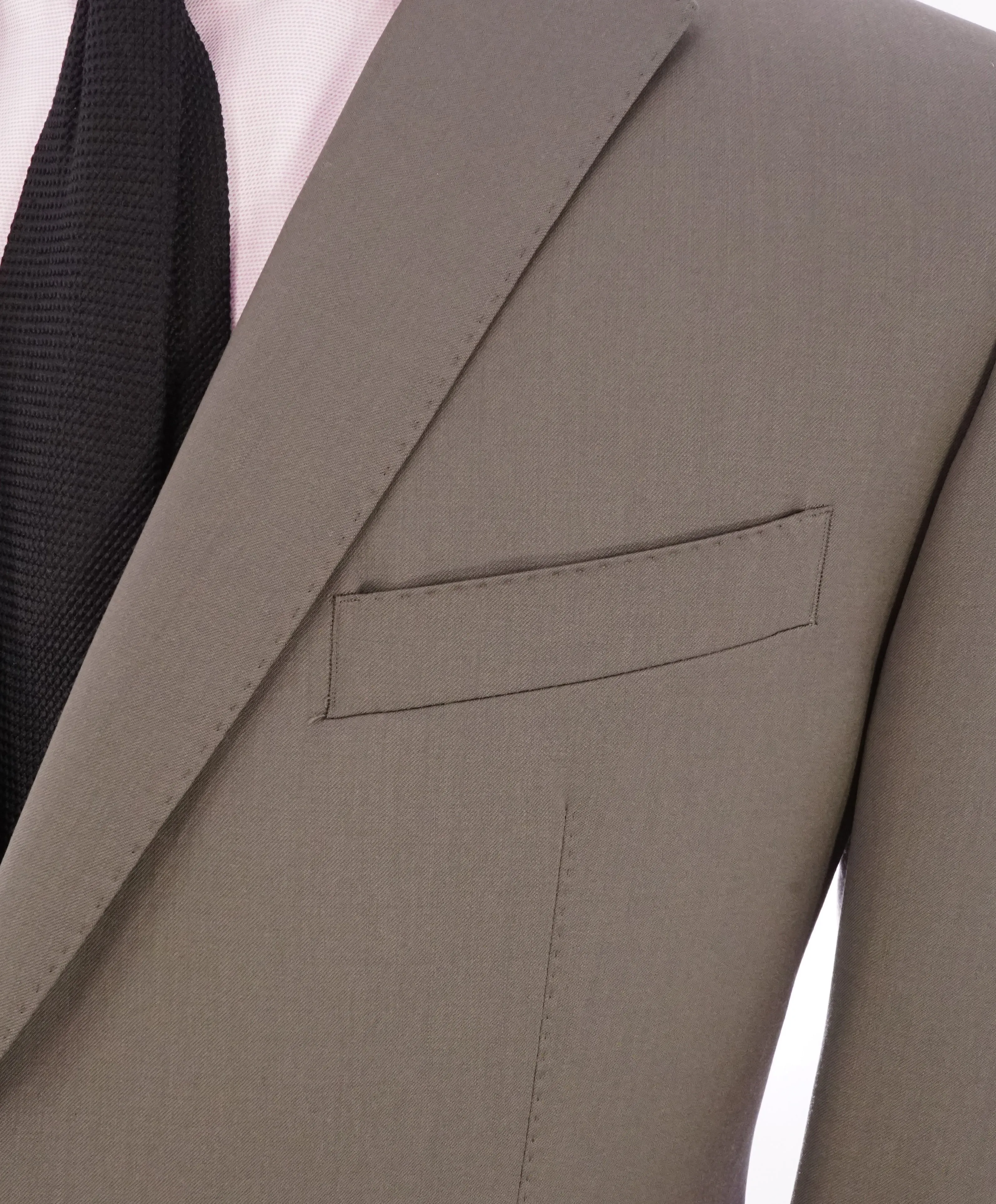 ARMANI COLLEZIONI - Slim 2-Button Notch Lapel Taupe Suit- 44R
