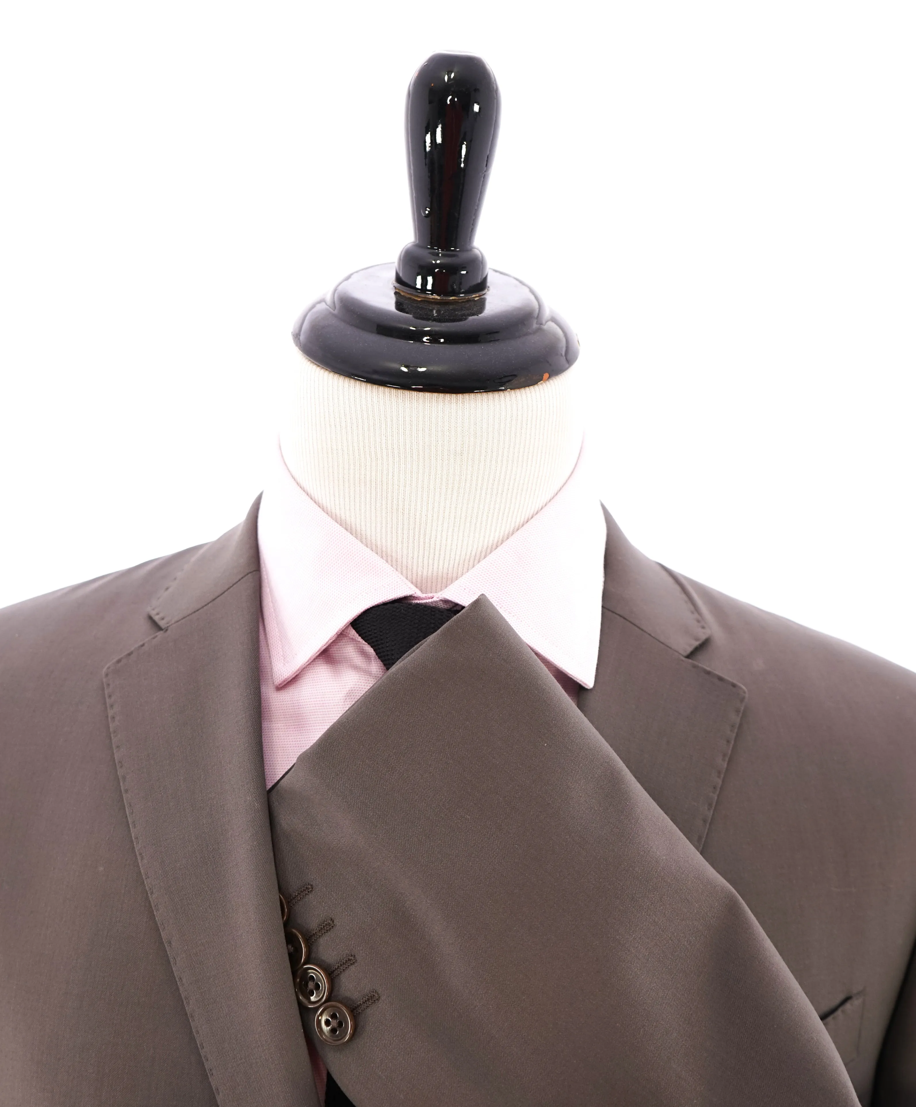 ARMANI COLLEZIONI - Slim 2-Button Notch Lapel Taupe Suit- 44R
