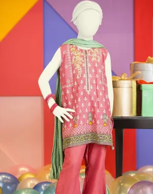 Baby girl kurta shalwar for the event of Eid # K2693