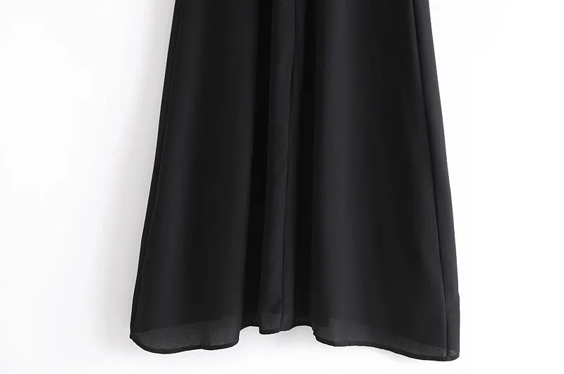 Backless Suspenders Slit Leg Vintage Midi Dresses