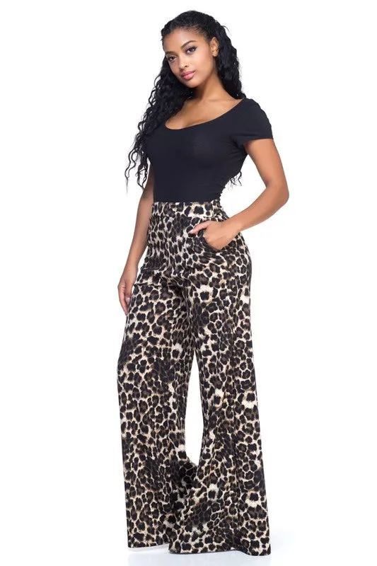 BENNIE LEOPARD PANTS