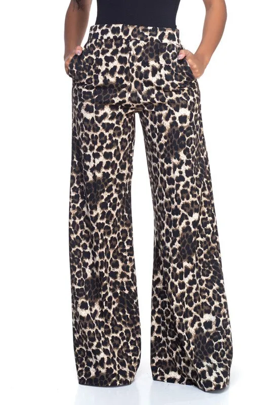 BENNIE LEOPARD PANTS