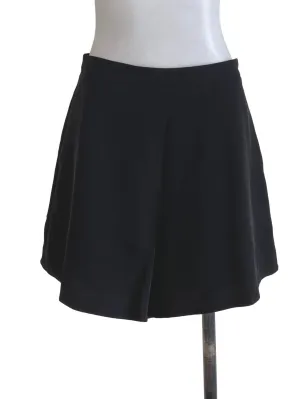 Black Plain Palazzo Short Pants