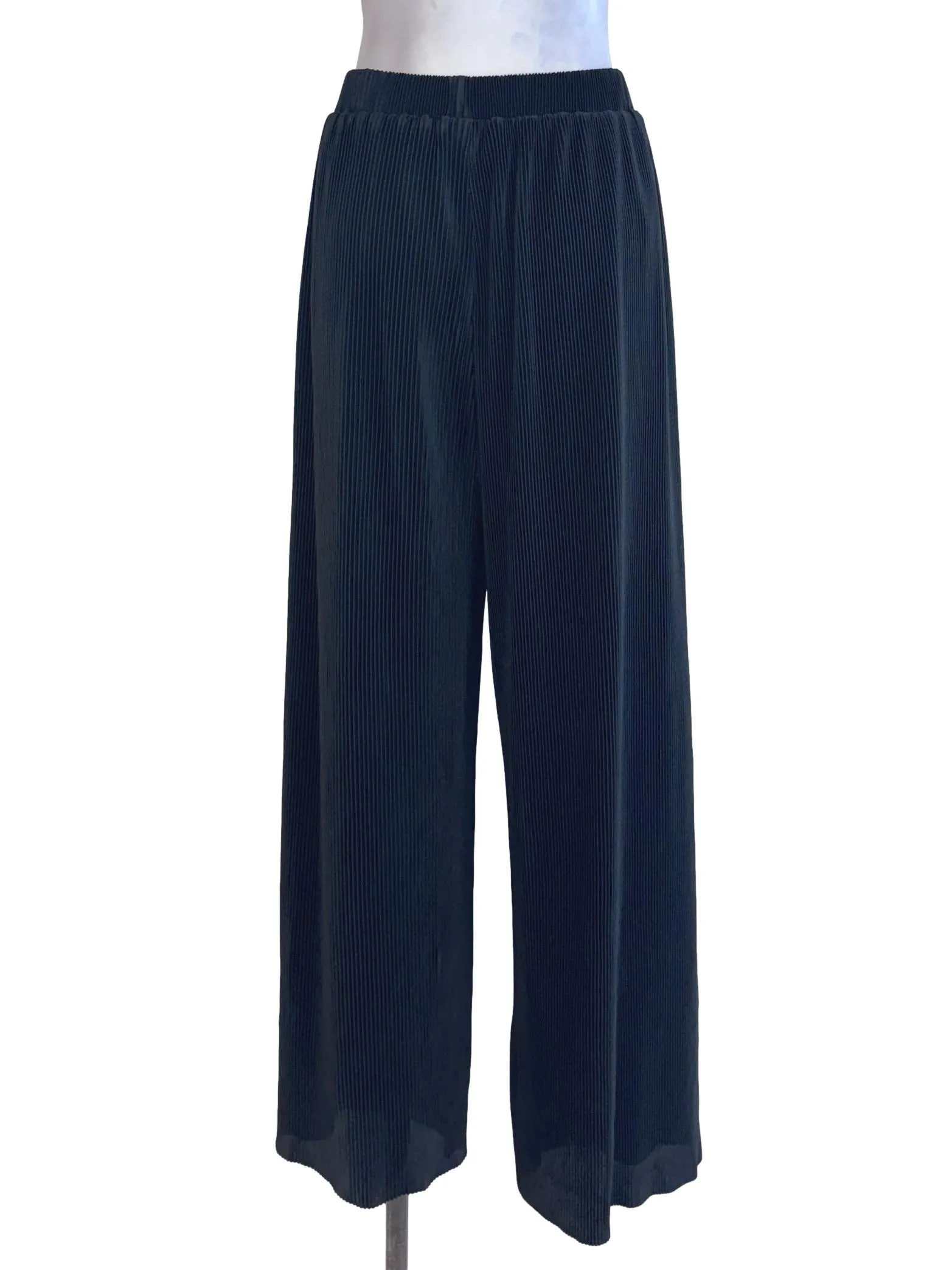 Black Pleated Palazzo