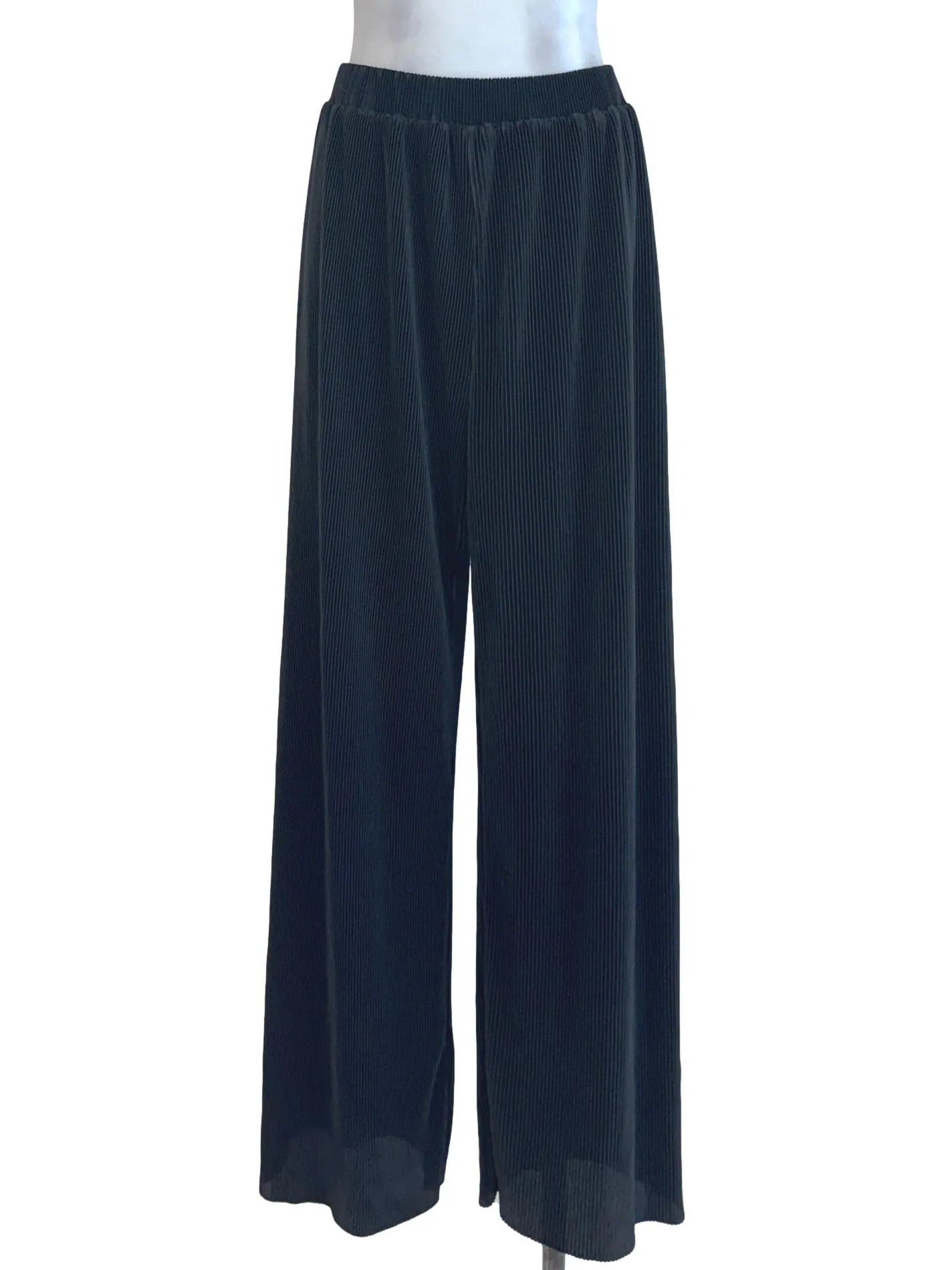 Black Pleated Palazzo