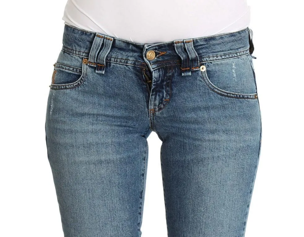 Blue Wash Slim Fit Cotton Stretch Denim Jeans