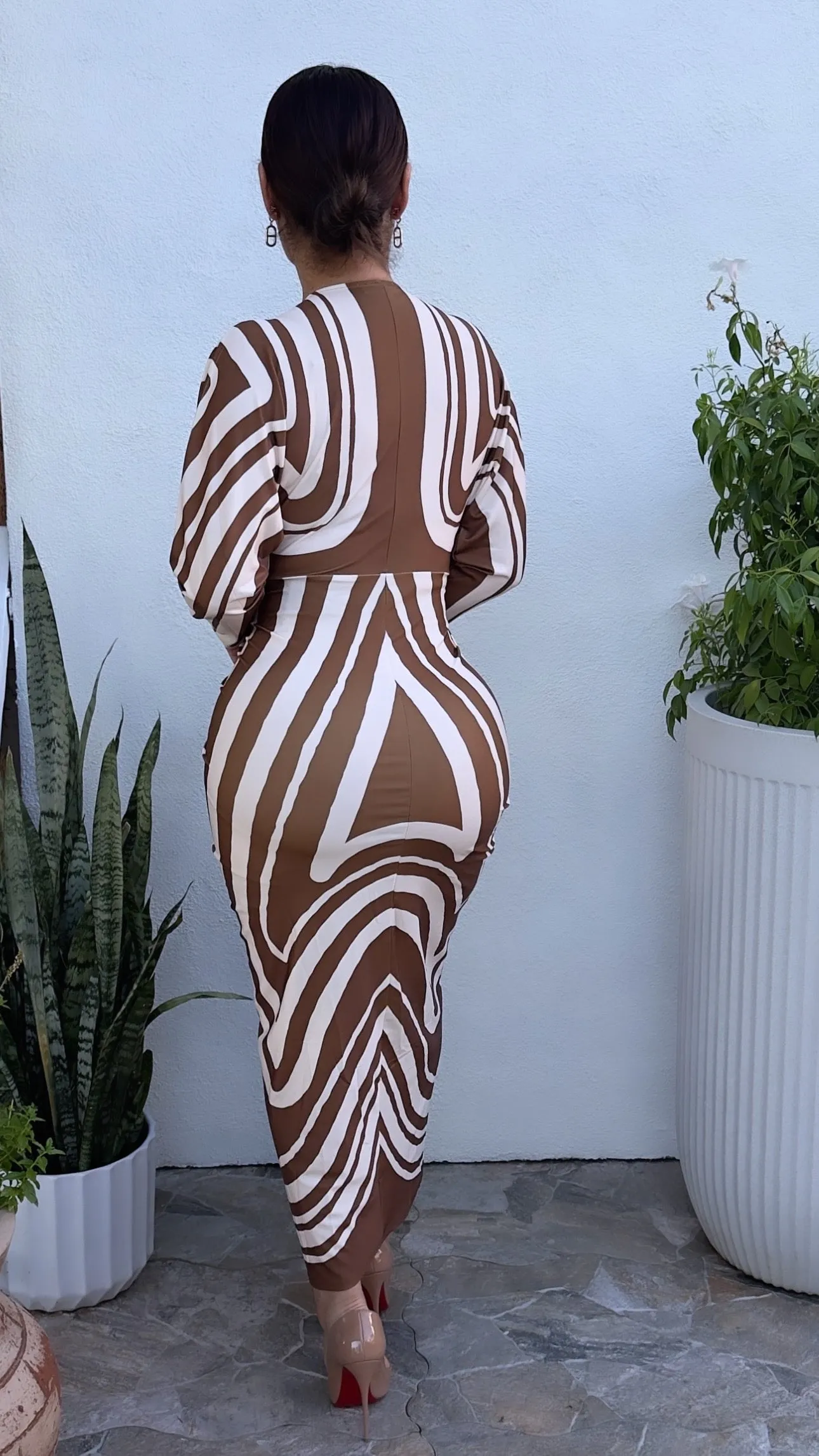 BROOKLYN MOCHA  DRESS