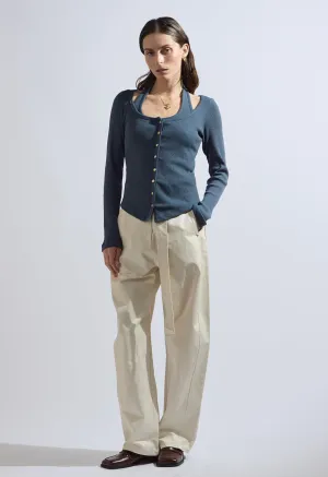 Carrington Knit Set in Blue