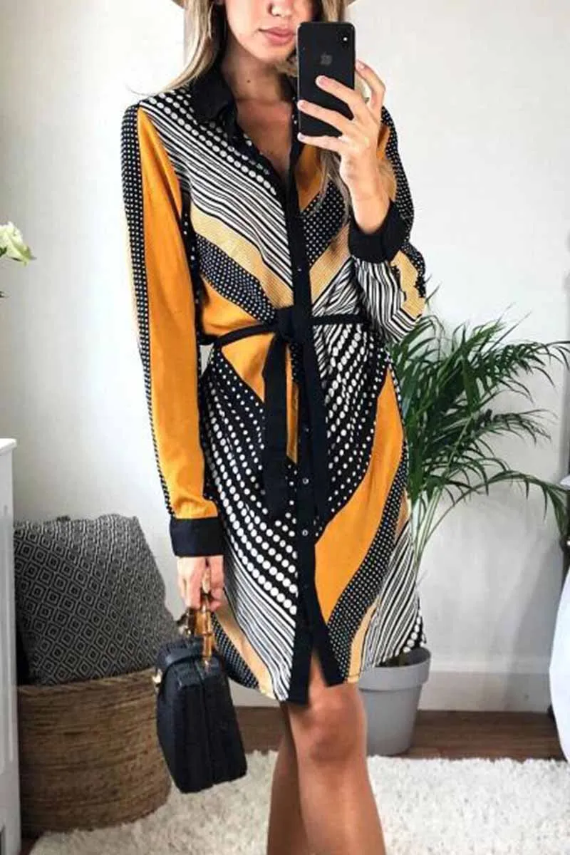 Chicindress Contrasting Floral Dress (2 Colors)