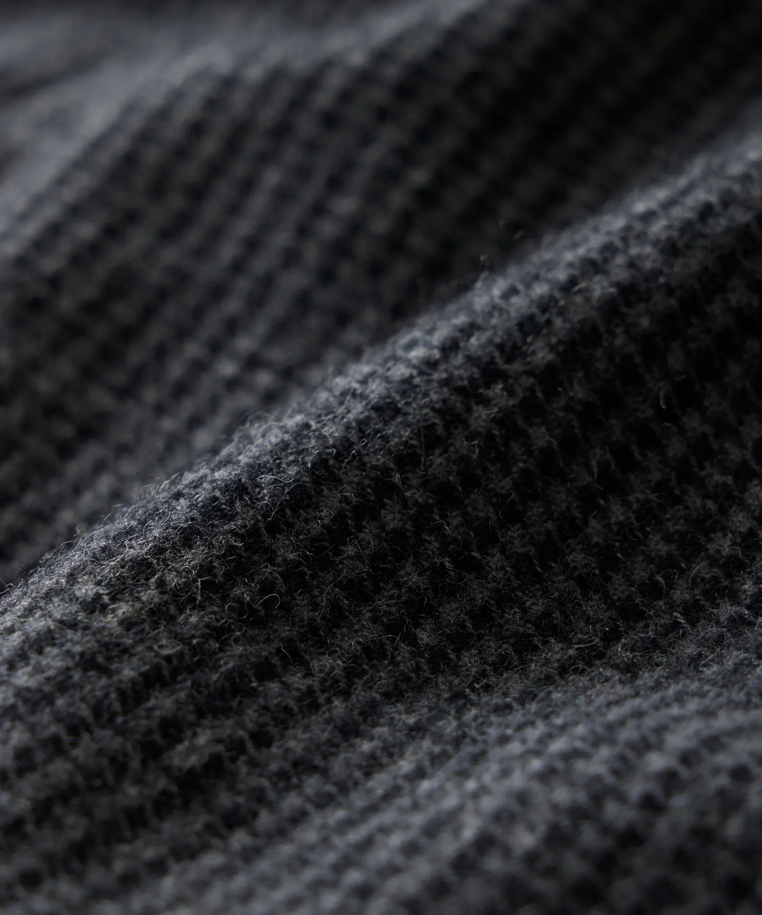 Classic Fit Italian Wool Field Overshirt in Charcoal Houndstooth