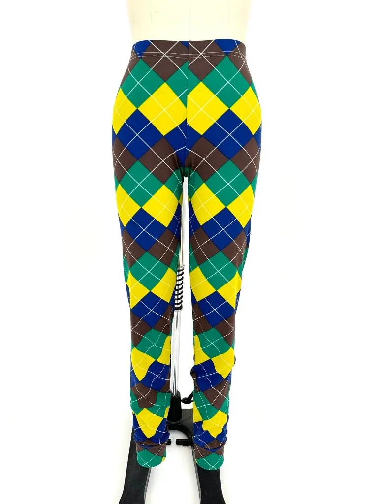 Comme Des Garçons Diamond Print Pants