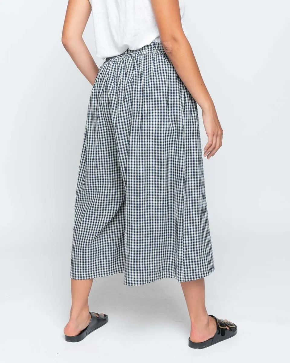 Cotton Elastic Waist Capri