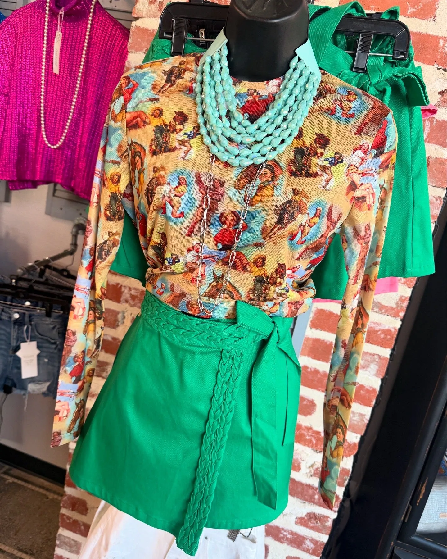 Cowgirl Mesh Top