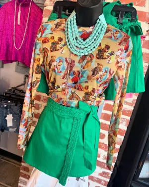 Cowgirl Mesh Top