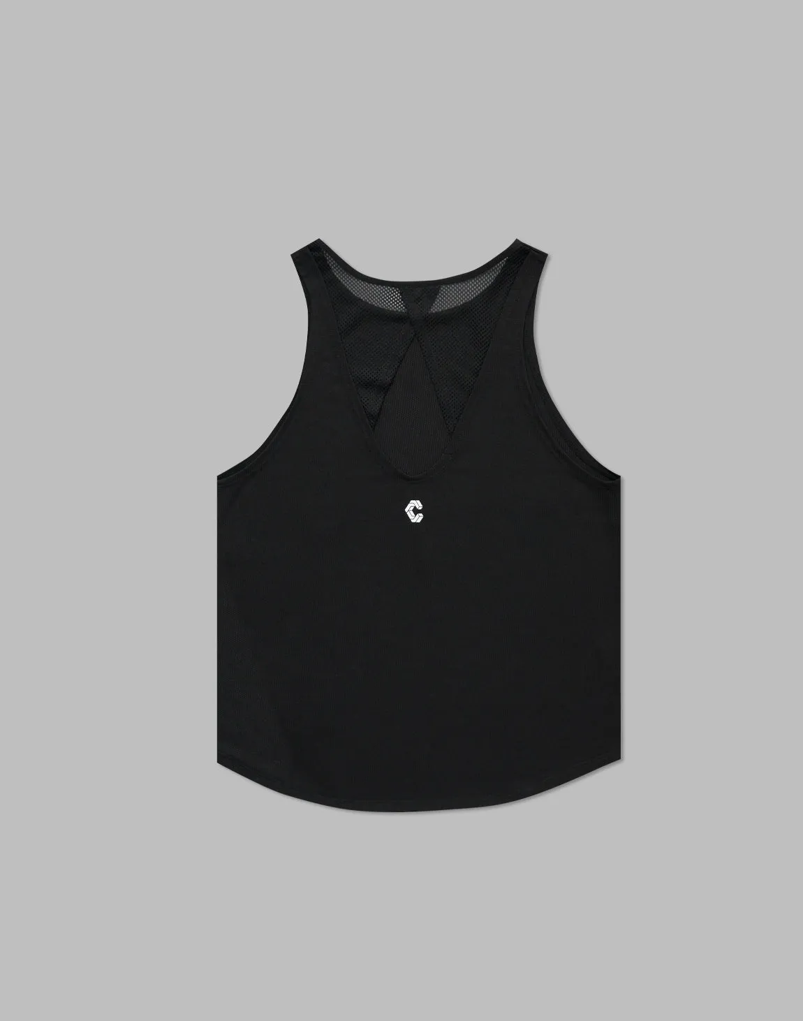 CRONOS WOMEN MESH TANKTOP【BLACK】