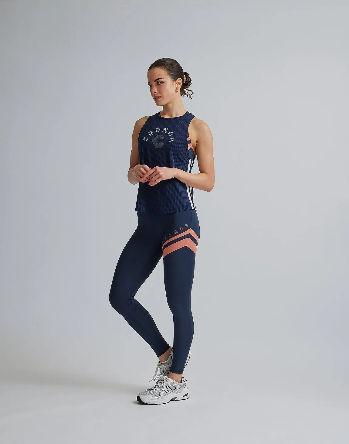 CRONOS WOMEN MESH TANKTOP【NAVY】