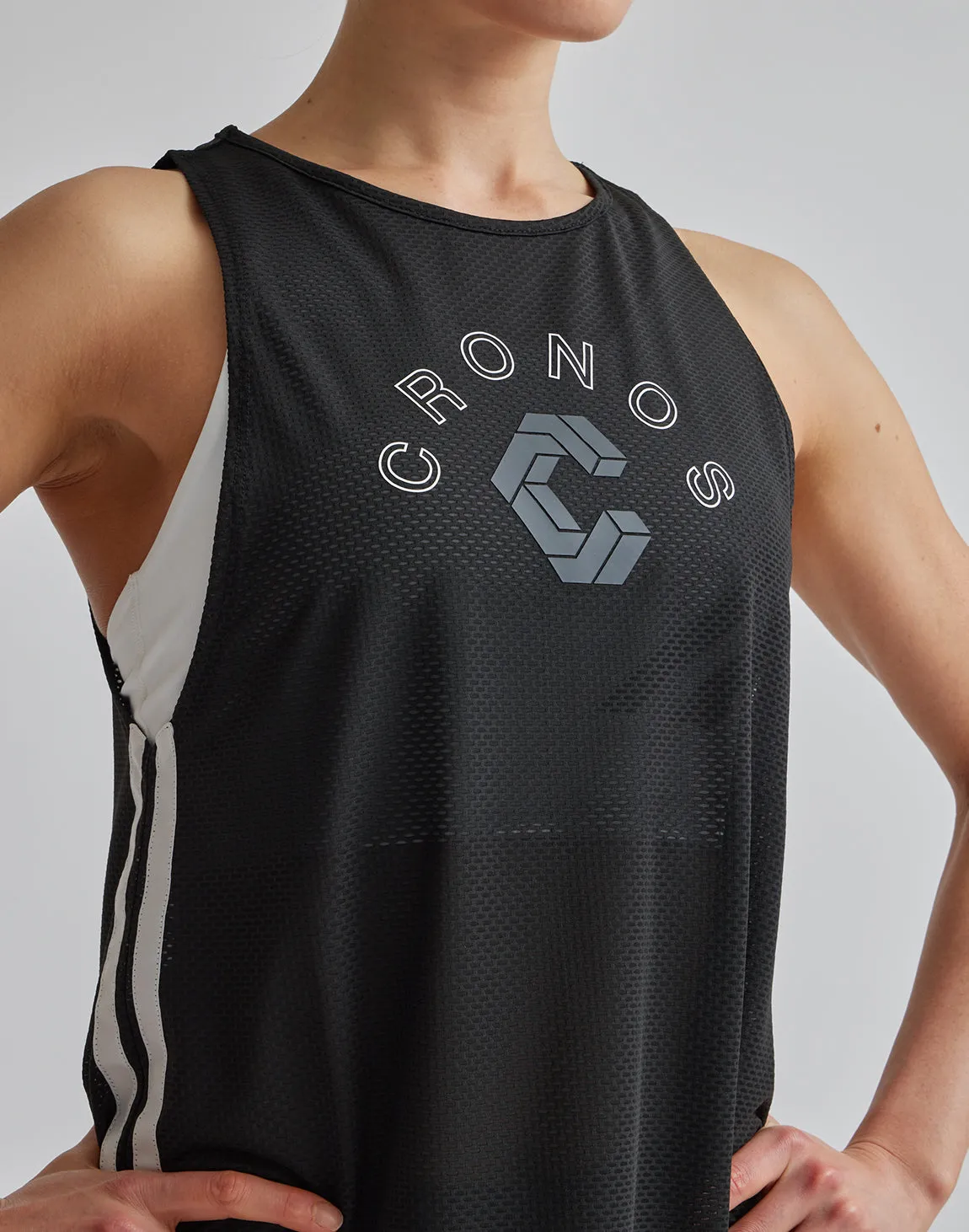 CRONOS WOMEN MESH TANKTOP【NAVY】