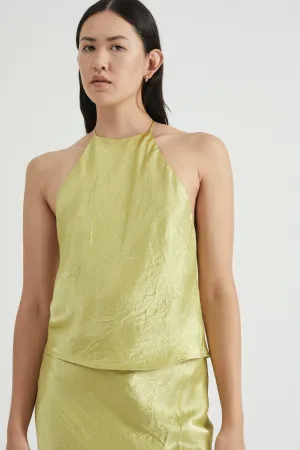 CRUSH BIAS HALTER TOP | KIWI