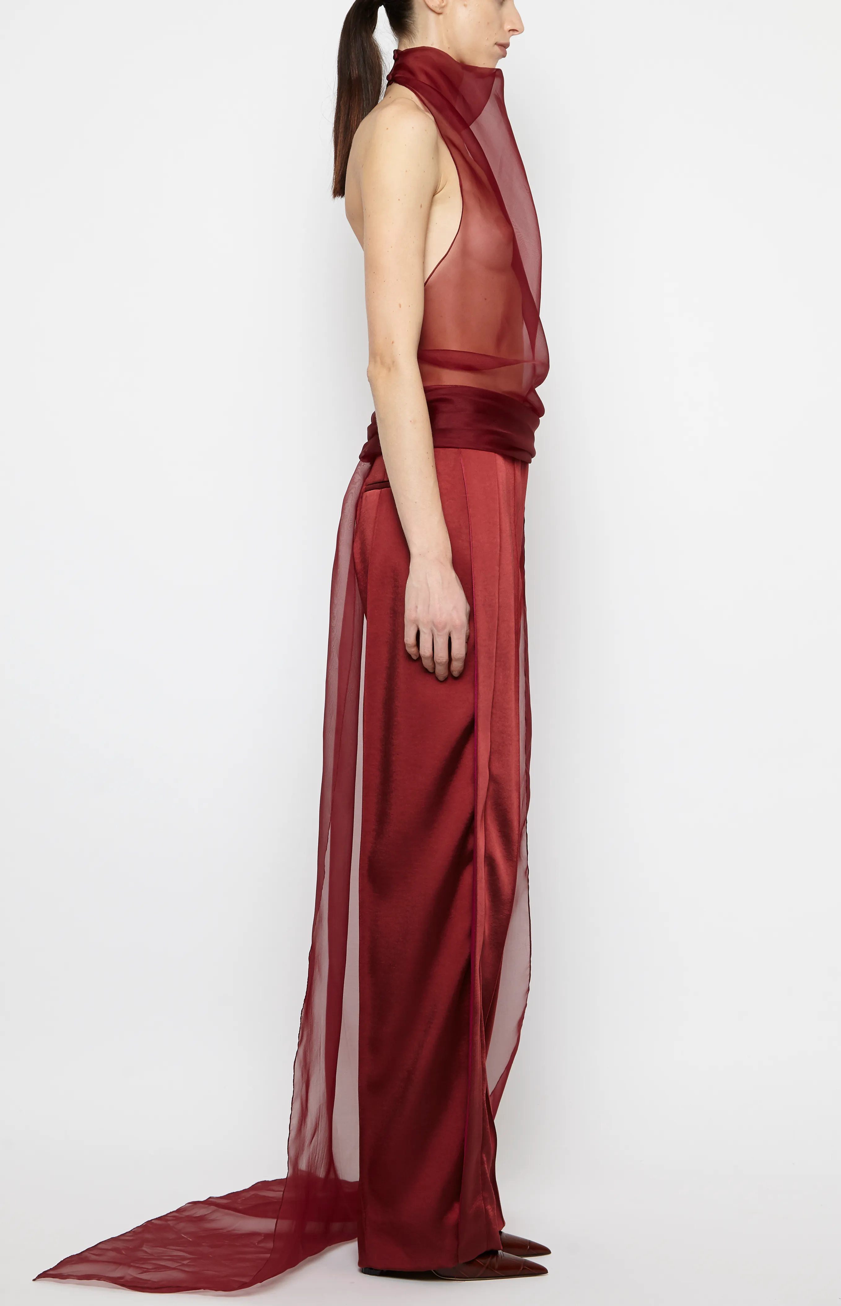 CUMMERBUND HALTER TOP