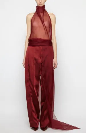 CUMMERBUND HALTER TOP