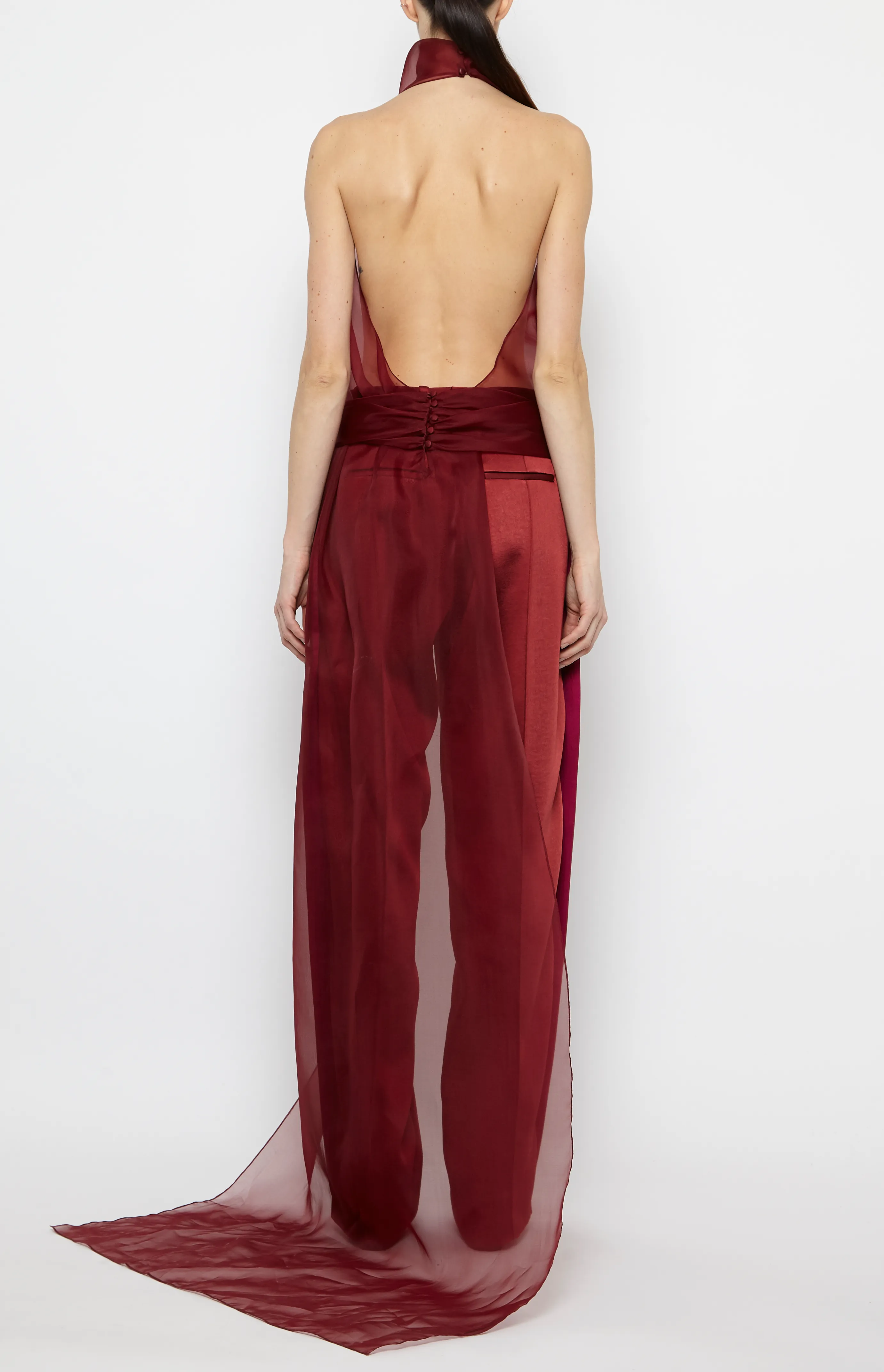 CUMMERBUND HALTER TOP