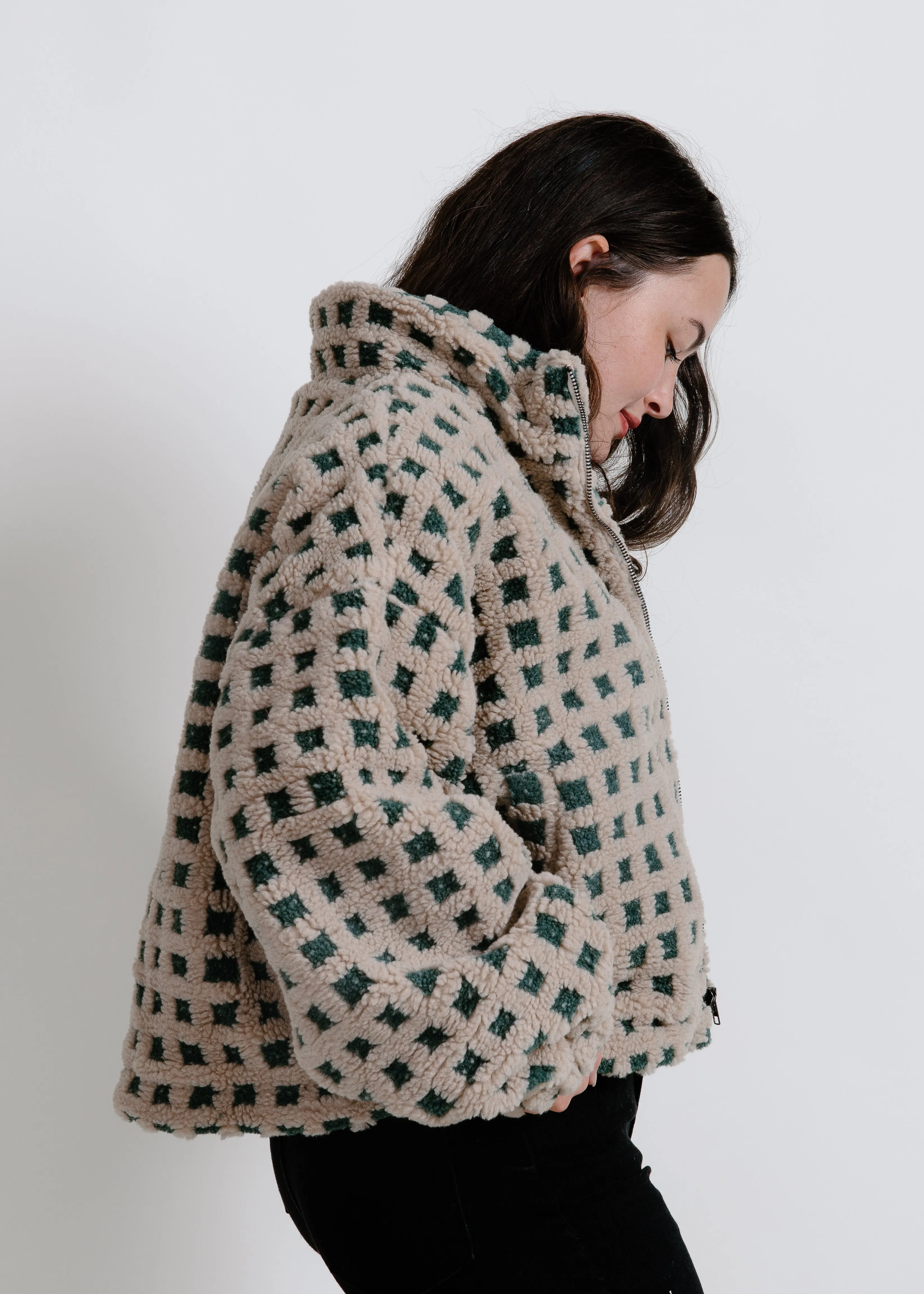Danni Sherpa Jacket - Taupe