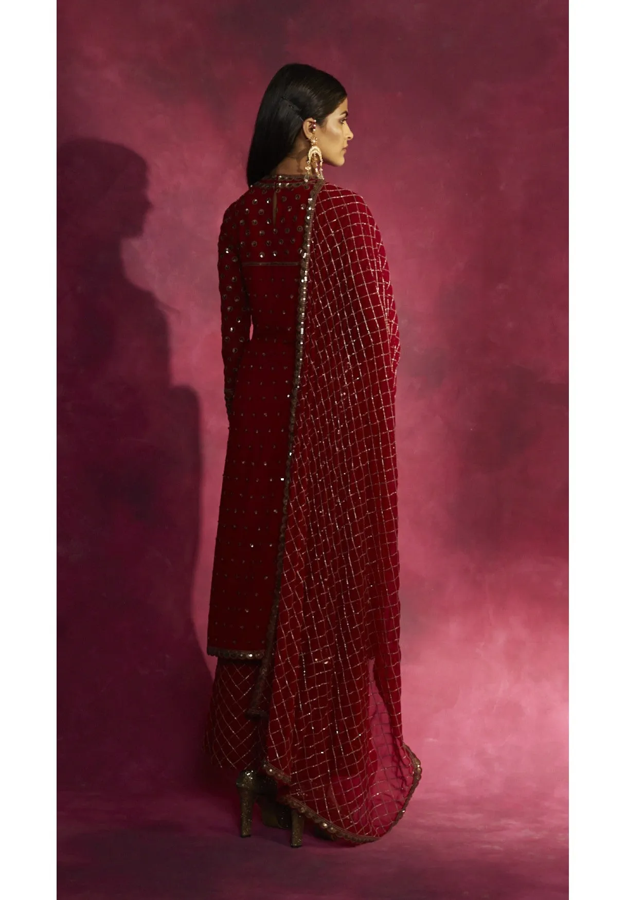 Deep Red Kurta Set