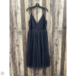 Dress Party Midi By Express In Navy, Size: L