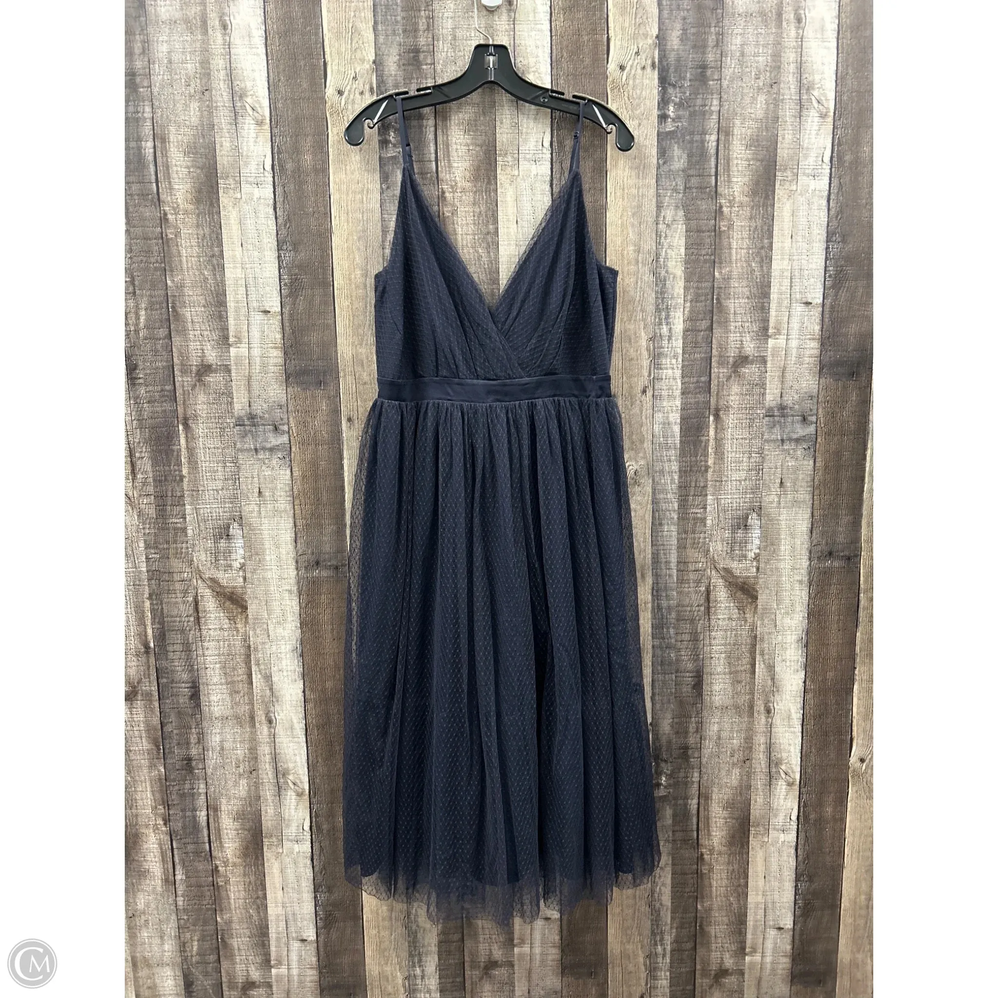 Dress Party Midi By Express In Navy, Size: L