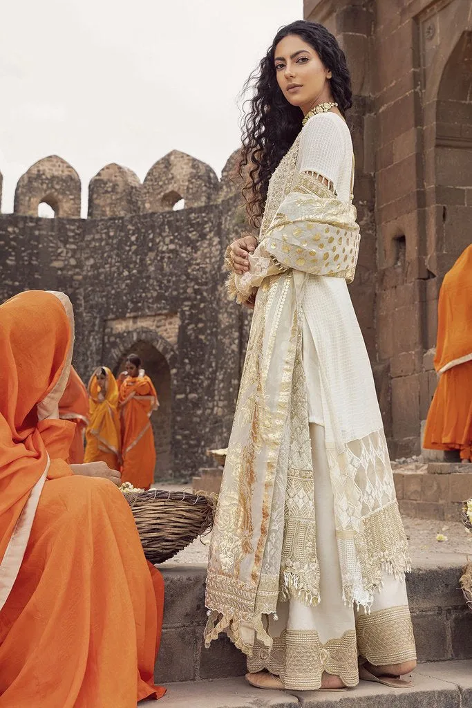Eid Special White Ladies Suit Designer Attire #PN486