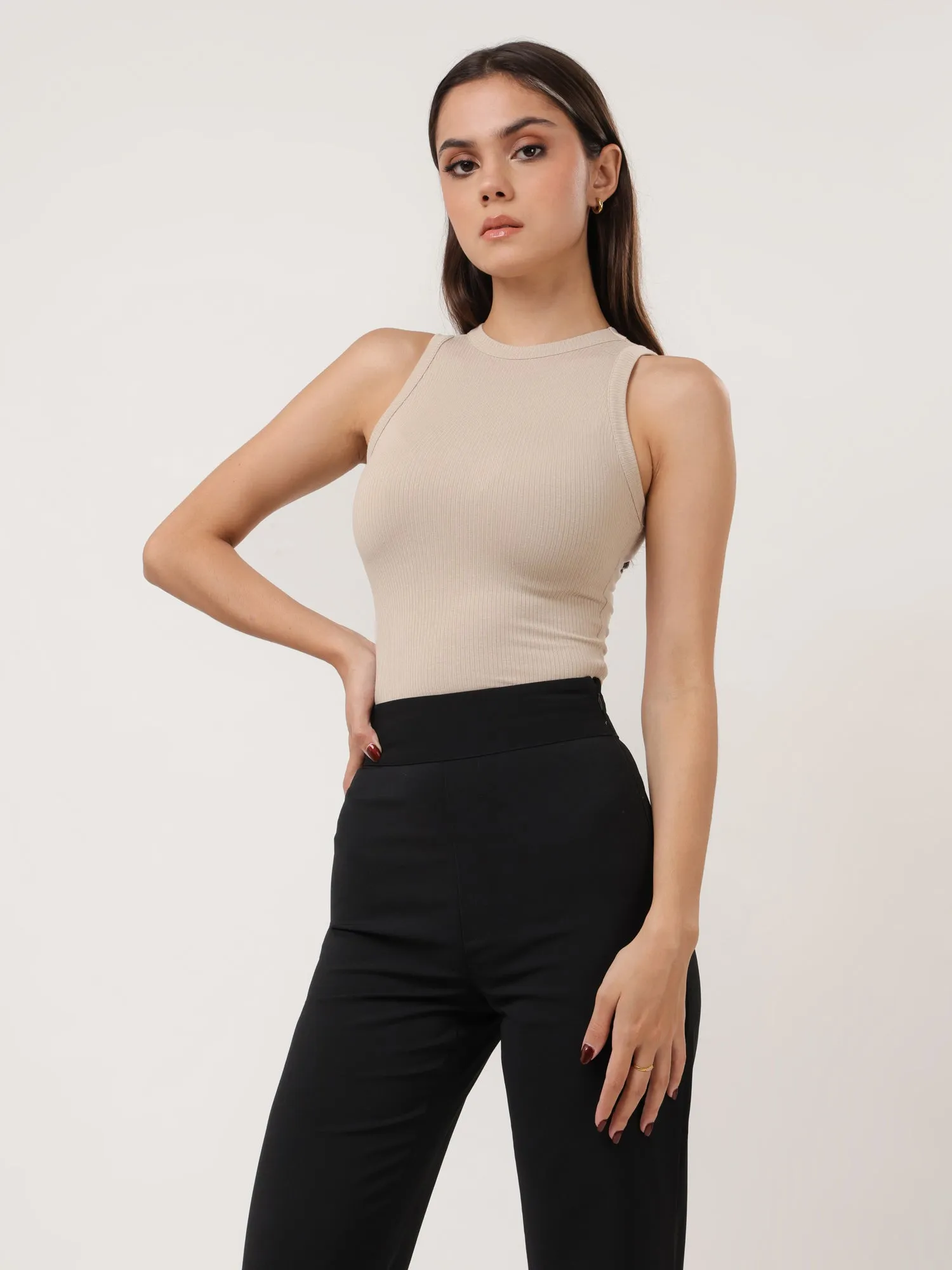 Genna Sleeveless Halter Neck Top