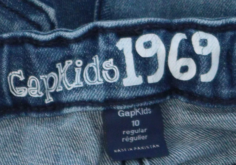 GIRL SIZE 10 YEARS - GAP Kids, 'Shortie' Denim Shorts EUC B51