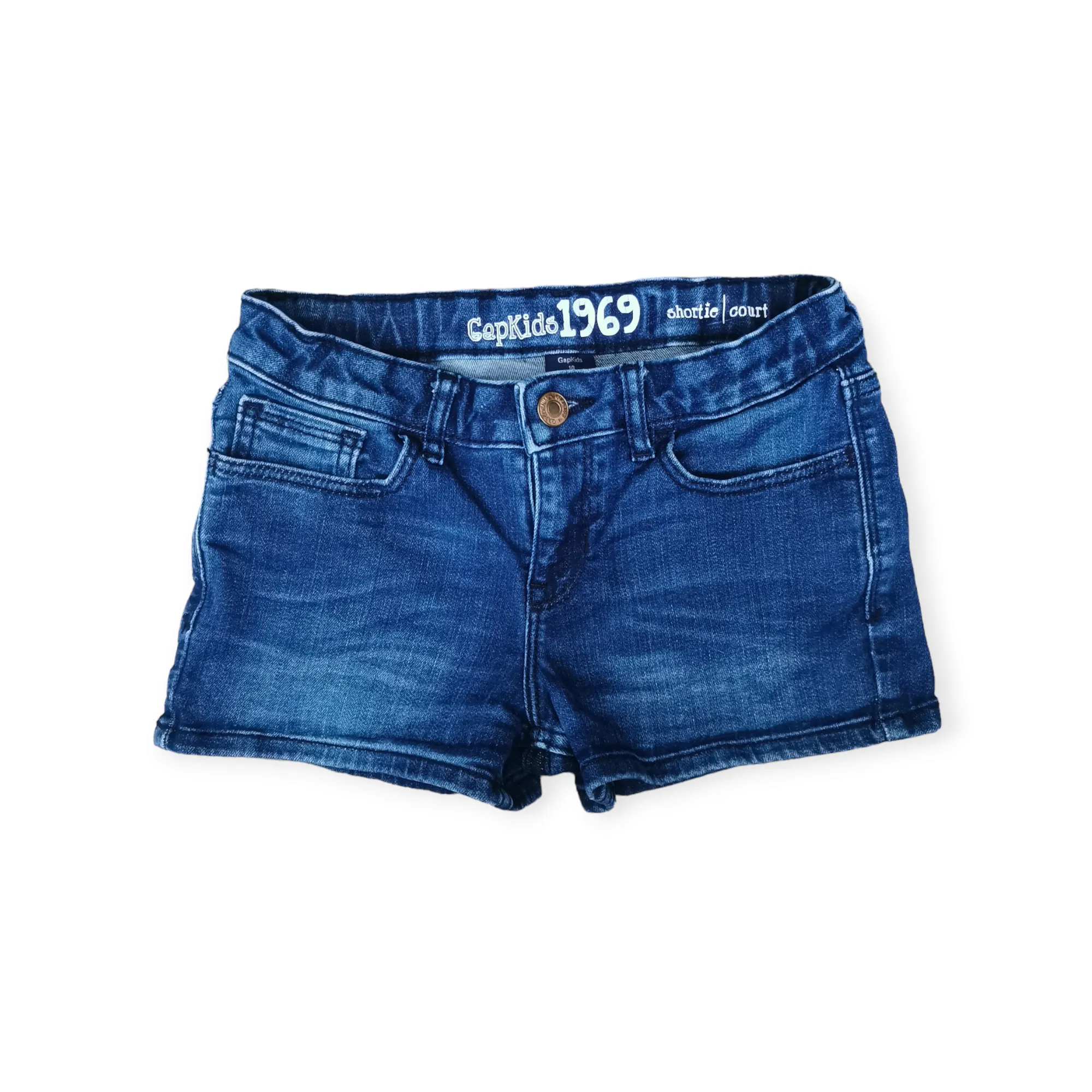 GIRL SIZE 10 YEARS - GAP Kids, 'Shortie' Denim Shorts EUC B51