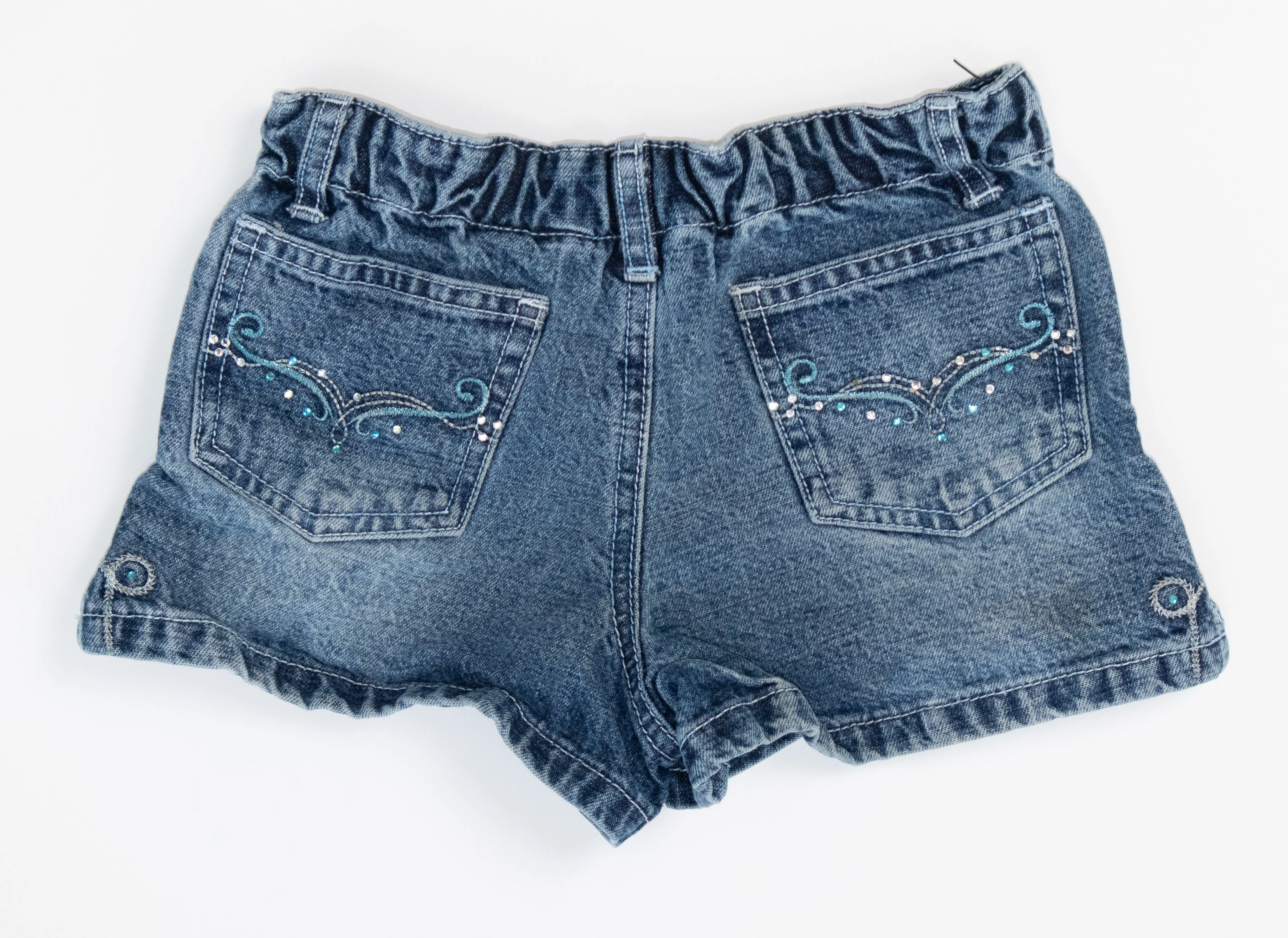 GIRL SIZE 4 YEARS - FRIENDS, Denim Shorts EUC B51