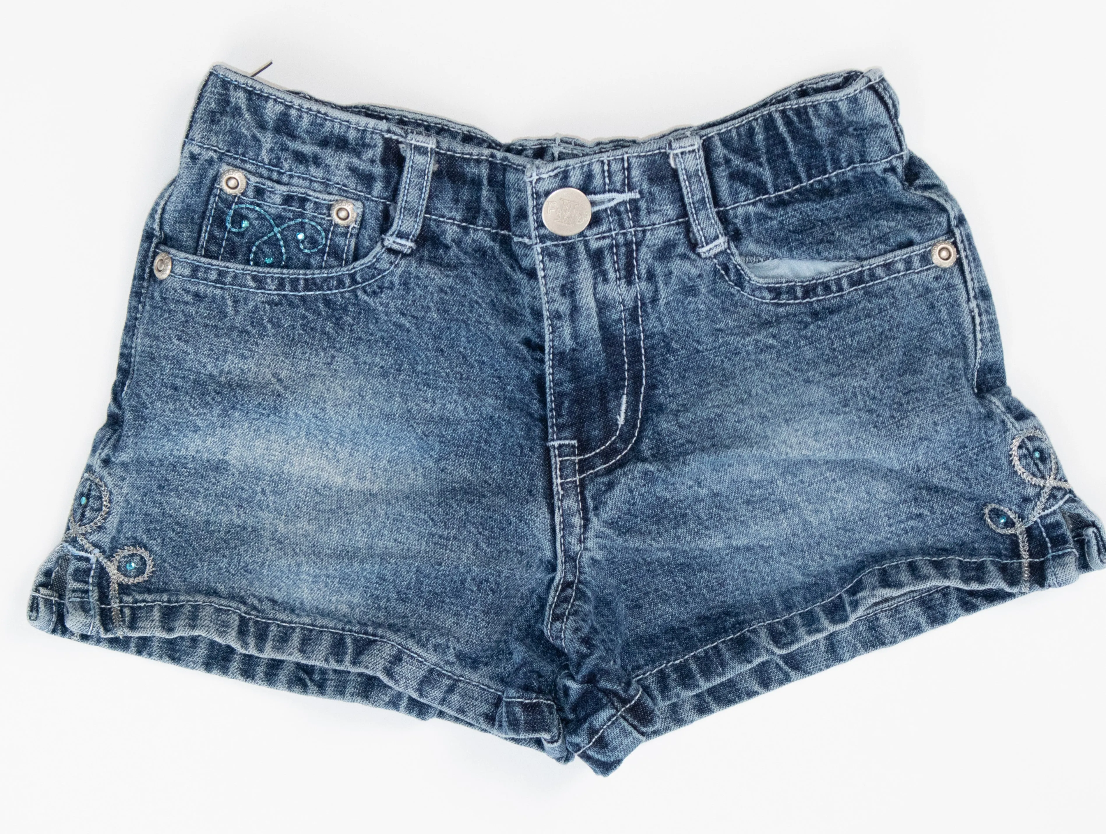 GIRL SIZE 4 YEARS - FRIENDS, Denim Shorts EUC B51